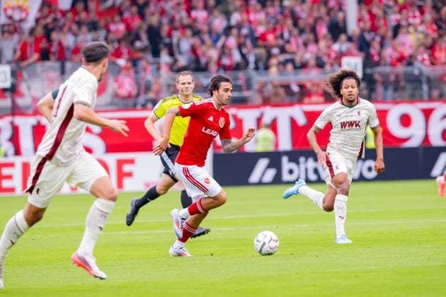 Germany, Cottbus, LEAG Energie Stadion, 22.08.2026, DFB Pokal 2026 27, 1. Runde, FC Energie Cottbus vs. FC Augsburg, Lucas Copado (Energie Cottbus), Photo by Eibner Pressefoto Tino Henschel DFB Pokal 2026 27, 1. Runde, FC Energie Cottbus vs. FC Augsburg Cottbus *** Germany, Cottbus, LEAG Energie Stadium, August 22, 2026, 2026–27 DFB Cup, First Round, FC Energie Cottbus vs. FC Augsburg, Lucas Copado, Energie Cottbus, Photo by Eibner Pressefoto, Tino Henschel, 2026–27 DFB Cup, First Round, FC Energie Cottbus vs. FC Augsburg, Cottbus Copyright: xEibnerxPressefotox