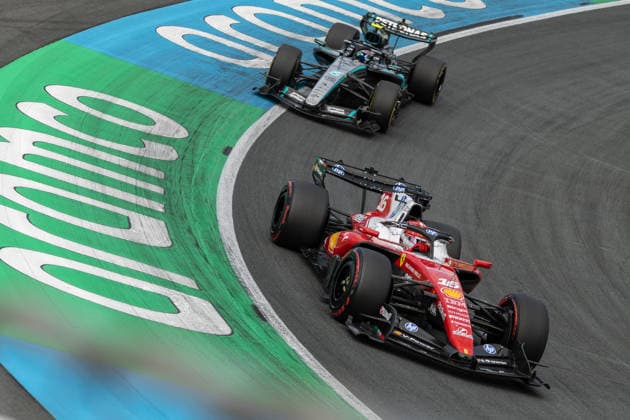 Foto IPP Enrico Schiavi Zandvoort 22-08-2026 Formula 1 - F1 Gran Premio di Olanda 2026 Sprint Race nella foto: Charles Leclerc - Scuderia Ferrari HP seguito da Andrea Kimi Antonelli - Mercedes-AMG PETRONAS Formula One Team Zandvoort italy OLANDA ITALY  Copyright: xR4924_italyphotopressx
