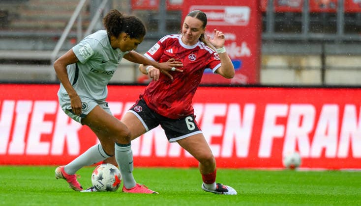 21.08.2026 - Fussball - Saison 2026 2027 - Regionalliga Bayern - 05. Spieltag: SC Eltersdorf SCE ( Quecken ) - SpVgg Greuther Fürth II (Kleeblatt) - - xwoxzix - Cora Zicai (28, VfL Wolfsburg ) Charline Coutel (6, 1. FC Nürnberg FCN ) *** August 21, 2026 Soccer Season 2026–2027 Bavarian Regional League Matchday 05: SC Eltersdorf vs. SCE Quecken vs. SpVgg Greuther Fürth II Kleeblatt xwoxzix Cora Zicai 28, VfL Wolfsburg Charline Coutel 6, 1 FC Nürnberg FCN