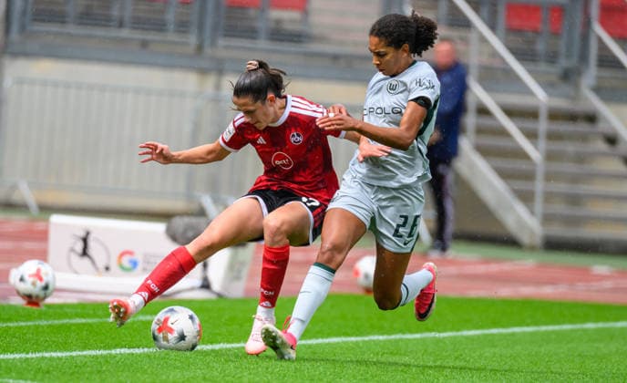 21.08.2026 - Fussball - Saison 2026 2027 - Regionalliga Bayern - 05. Spieltag: SC Eltersdorf SCE ( Quecken ) - SpVgg Greuther Fürth II (Kleeblatt) - - xwoxzix - Marie Bleil (17, 1. FC Nürnberg FCN ) Cora Zicai (28, VfL Wolfsburg ) *** August 21, 2026 Soccer Season 2026–2027 Bavarian Regional League Matchday 05 SC Eltersdorf SCE Quecken SpVgg Greuther Fürth II Kleeblatt xwoxzix Marie Bleil 17, 1 FC Nuremberg FCN Cora Zicai 28, VfL Wolfsburg