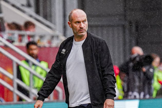 Deutschland: Fussball Saison 2026 2027 , DFB-Pokal Runde 1 1. Runde , SV Wehen Wiesbaden vs. Bayer Leverkusen - Brita-Arena (Wiesbaden) : Daniel Scherning (Trainer, SV Wehen Wiesbaden) Mimik, Gesichtsausdruck, Emotion Wiesbaden Brita-Arena Deutschland Germany *** Germany Soccer Season 2026–2027, DFB Cup Round 1, SV Wehen Wiesbaden vs. Bayer Leverkusen at Brita Arena in Wiesbaden; Daniel Scherning, Coach, SV Wehen Wiesbaden; facial expressions, emotions; Wiesbaden, Brita Arena, Germany Copyright: xBennetxLongx