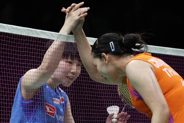BWF World Championships - New Delhi Akane Yamaguchi of Japan celebrates her win against Pornpawee Chochuwong of Thailand during a women s singles semifinal badminton match at the BWF World Championships 2026 at Indira Gandhi Indoor Stadium in New Delhi, India on August 22, 2026. Photo by Anshuman Akash ABACAPRESS.COM New Delhi India  Copyright: xAkashxAnshuman ABACAx