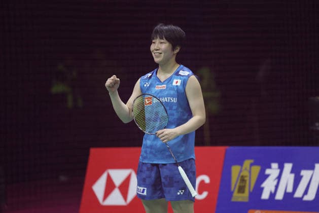BWF World Championships - New Delhi Akane Yamaguchi of Japan celebrates her win against Pornpawee Chochuwong of Thailand during a women s singles semifinal badminton match at the BWF World Championships 2026 at Indira Gandhi Indoor Stadium in New Delhi, India on August 22, 2026. Photo by Anshuman Akash ABACAPRESS.COM New Delhi India  Copyright: xAkashxAnshuman ABACAx