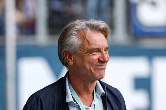22.08.2026, GER, Fussball, Herren, DFB-Pokal, Saison 2026 2027, MSV Duisburg - SV Elversberg Horst Steffen lächelt, lacht Duisburg schauinsland-reisen Arena Nordrhein-Westfalen Deutschland *** August 22, 2026, GER, Soccer, Men s, DFB Cup, 2026–2027 Season, MSV Duisburg vs. SV Elversberg; Horst Steffen smiles, laughs; Duisburg, Schauinsland, Reisen Arena, North Rhine-Westphalia, Germany Copyright: xAdrianxSchlüterx