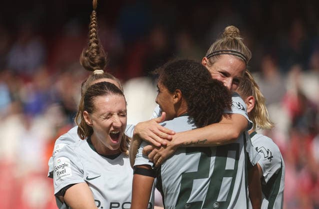 Zicai Cora Torjubel 2-2 , 1.FC Nürnberg-Wolfsburg , Google-Pixel Frauen Bundesliga , , Fußball , in dem Max Morlock Stadion in Nürnberg , Bayern , Deutschland . August 22 , 2026 . Photo by: Davide Elias IPA Photo Pressefoto DENL Copyright: xDavidexEliasx