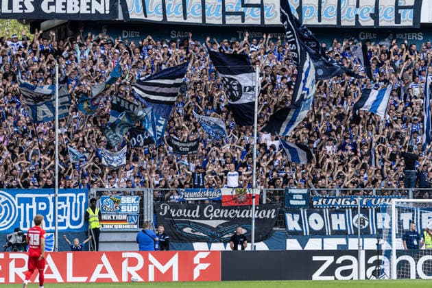 DFB-Pokal, 2026 2027, 1. Runde: MSV Duisburg - SV 07 Elversberg; 22.08.2026 Fans von MSV Duisburg DFB-Pokal, 2026 2027, 1. Runde: MSV Duisburg - SV 07 Elversberg; Schauinsland-Reisen-Arena, Duisburg; 22.08.2026 DFB regulations prohibit any use of photographs as image sequences and or quasi video. *** DFB Cup, 2026–2027, 1st Round: MSV Duisburg vs. SV 07 Elversberg, August 22, 2026. Fans of MSV Duisburg, DFB Cup, 2026–2027, First Round: MSV Duisburg vs. SV 07 Elversberg at Schauinsland Reisen Arena, Duisburg, August 22, 2026. DFB regulations prohibit any use of photographs as image sequences and or quasi-video Copyright: xBEAUTIFULxSPORTS Buriakovx