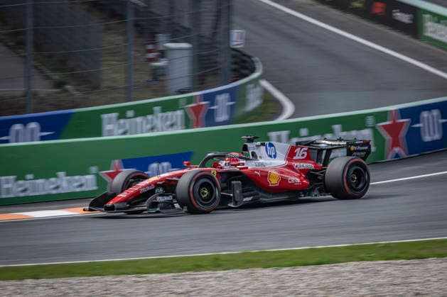 RECORD DATE NOT STATED 22nd August 2026; Circuit Zandvoort, Zandvoort, North Holland, Netherlands; Formula 1 Heineken Dutch Grand Prix 2026; Sprint Race and Qualifying Day; Charles Leclerc (16) of Monaco and Scuderia Ferrari HP during the Sprint race GodfreyxPitt
