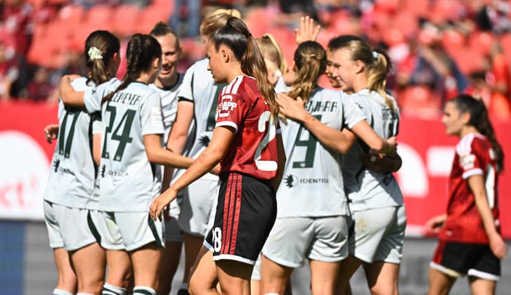 22.08.2026 - Fussball - Saison 2026 2027 - 1. Google Pixel Frauen Bundesliga - 01. Spieltag: 1. FC Nürnberg FCN ( Club Clubfrauen ) - VfL Wolfsburg - Sportfoto Zink - xwoxzix - Maelle Seguin (28, 1. FC Nürnberg FCN ) enttäuscht Enttäuschung *** August 22, 2026 Soccer Season 2026–2027 1 Google Pixel Women’s Bundesliga Matchday 1 1. FC Nürnberg (FCN) Club Women’s Team VfL Wolfsburg Sports Photo by Zink xwoxzix Maelle Seguin 28, 1 FC Nuremberg (FCN) Disappoints Disappointment