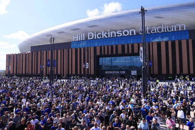 Football - Premier League - Everton v Crystal Palace 22nd August 2026 - Premier League - Everton v Crystal Palace - A general view (GV) of Hill Dickinson Stadium - Photo: Simon Stacpoole Offside. Liverpool UK *** Fußball: Premier League – Everton gegen Crystal Palace, 22. August 2026 Premier League – Everton gegen Crystal Palace Gesamtansicht (GV) des Hill Dickinson Stadiums Foto: Simon Stacpoole Offside Liverpool, Großbritannien  Copyright: xSimonxStacpoolexOffside