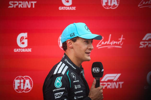 IPA87694600 - 63 George Russell (GRB), INEOS AMG Mercedes W17, during the Dutch Grand Prix, Zandvoort, the Netherlands, August 20–23, 2026, 2026 Formula 1 World Championship, WM, Weltmeisterschaft  Copyright: xFedericoxBasile IPAxSportx xx 87694600