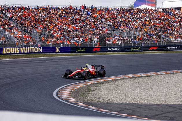 ZANDVOORT - Lewis Hamilton from Great Britain and driver for Scuderia Ferrari HP during qualifying for the Formula 1 Heineken Dutch Grand Prix at Circuit Zandvoort on August 22, 2026 in Zandvoort, the Netherlands. MARCEL TER BALS ANP xVIxANPxSportx xMarcelxterxBalsxIVx 566014408 originalFilename: 566014408.jpg