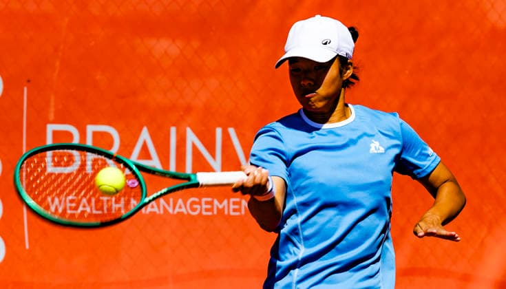 August 22, 2026, Verbier, Valais, Switzerland: Verbier Switzerland, 08 22 2026: JENNY LIM of France is in action during ITF World Tennis Tour Verbier 2026 Tournament. The ITF World Tennis Tour Verbier 2026 Tournament (International Tennis Federation Women s 35) tournament took place at Central Court in Verbier, which is located in the famous ski resort of Verbier and is situated in Valais, Switzerland. Tennis 2026: ITF W35 Verbier Tournament  - ZUMAd206 20260822_zip_d206_033 Copyright: xEricxDubostx
