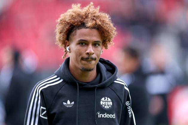 21.08.2026, Fußball, SC St. Tönis - Eintracht Frankfurt, 1. Runde DFB-Pokal 2026 27, Grotenburg-Stadion in Krefeld, Saison 2026 2027: Jean-Matteo Bahoya (Eintracht Frankfurt 19) DFB regulations prohibit any use of photographs as image sequences and or quasi-video. Nordrhein-Westfalen Deutschland
