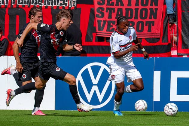 22.08.2026, xsscx, Fußball, DFB-Pokal 1. Runde, Viktoria Köln - 1. FC Nürnberg, Sportpark Höhenberg, Saison 2026 2027: Mohamed Ali Zoma (1. FC Nürnberg 23) DFB regulations prohibit any use of photographs as image sequences and or quasi-video. Photo: xSandraxScherningxPressefotoKochx Nordrhein-Westfalen Deutschland *** August 22, 2026, xsscx, Soccer, DFB Cup First Round, Viktoria Cologne 1 FC Nuremberg, Sportpark Höhenberg, 2026–2027 Season, Mohamed Ali Zoma, 1 FC Nuremberg 23. DFB regulations prohibit any use of photographs as image sequences and or quasi-video. Photo: xSandraxScherningxPressefotoKochx, North Rhine-Westphalia, Germany