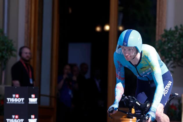 Dutch rider Darren van Bekkum (Astana) in action during Tour of Spain s first stage, a 9.4 kilometers time trial in Monaco. First stage. Time trial in Monaco (9.4 km) !ACHTUNG: NUR REDAKTIONELLE NUTZUNG!  Copyright: xJavierxLizónx GRAF3196 20260822-55021202625_1