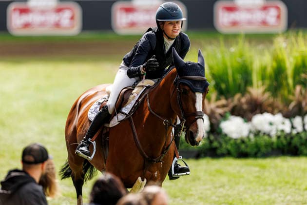 AACHEN - FEI World Championships 2026, AACHEN - FEI World Championships 2026 BECKMANN Johanna (GER), Emelie van de Mirania Stam Stechen Jump-Off RWE-Prize Final German U25 Trophy of the Stiftung Deutscher Pferdesport and Holger Hetzel Aachen, Reitstadion Soers 22. August 2026 - *** 2026 FEI World Championships in Aachen, AACHEN FEI World Championships 2026: Johanna Beckmann (GER), Emelie van de Mirania Stam, Jump-Off, RWE Prize Final, German U25 Trophy of the Stiftung Deutscher Pferdesport, and Holger Hetzel, Aachen, Reitstadion Soers, August 22, 2026