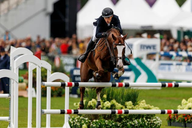 AACHEN - FEI World Championships 2026, AACHEN - FEI World Championships 2026 AHLMANN Hannes (GER), Madness Stechen Jump-Off RWE-Prize Final German U25 Trophy of the Stiftung Deutscher Pferdesport and Holger Hetzel Aachen, Reitstadion Soers 22. August 2026 - *** 2026 FEI World Championships in Aachen, AACHEN FEI World Championships 2026: Hannes Ahlmann (GER) on Madness in the Jump-Off of the RWE Prize Final, German U25 Trophy of the Stiftung Deutscher Pferdesport, and Holger Hetzel, Aachen, Reitstadion Soers, August 22, 2026