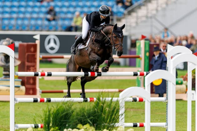 AACHEN - FEI World Championships 2026, AACHEN - FEI World Championships 2026 ROTH Britt ( GER), Jeffrey 19 Stechen Jump-Off RWE-Prize Final German U25 Trophy of the Stiftung Deutscher Pferdesport and Holger Hetzel Aachen, Reitstadion Soers 22. August 2026 - *** 2026 FEI World Championships in Aachen, Aachen FEI World Championships 2026: Britt Roth (GER) on Jeffrey, 19th place in the jump-off of the RWE Prize Final, German U25 Trophy of the Stiftung Deutscher Pferdesport, and Holger Hetzel, Aachen, Reitstadion Soers, August 22, 2026