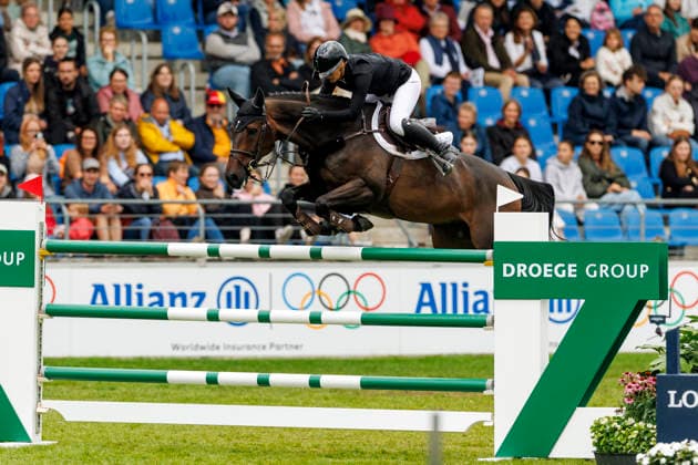 AACHEN - FEI World Championships 2026, AACHEN - FEI World Championships 2026 ROTH Britt ( GER), Jeffrey 19 Stechen Jump-Off RWE-Prize Final German U25 Trophy of the Stiftung Deutscher Pferdesport and Holger Hetzel Aachen, Reitstadion Soers 22. August 2026 - *** 2026 FEI World Championships in Aachen, Aachen FEI World Championships 2026: Britt Roth (GER) on Jeffrey, 19th place in the jump-off of the RWE Prize Final, German U25 Trophy of the Stiftung Deutscher Pferdesport, and Holger Hetzel, Aachen, Reitstadion Soers, August 22, 2026