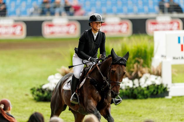 AACHEN - FEI World Championships 2026, AACHEN - FEI World Championships 2026 ROTH Britt ( GER), Jeffrey 19 Stechen Jump-Off RWE-Prize Final German U25 Trophy of the Stiftung Deutscher Pferdesport and Holger Hetzel Aachen, Reitstadion Soers 22. August 2026 - *** 2026 FEI World Championships in Aachen, Aachen FEI World Championships 2026: Britt Roth (GER) on Jeffrey, 19th place in the jump-off of the RWE Prize Final, German U25 Trophy of the Stiftung Deutscher Pferdesport, and Holger Hetzel, Aachen, Reitstadion Soers, August 22, 2026