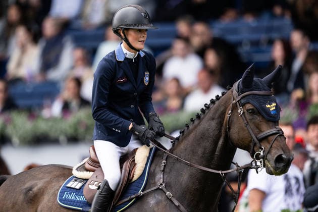 260822 Ella Löfqvist of Sweden with horse Linus compete in a jumping competition for young riders on day 12 of the 2026 FEI World Championships on August 22, 2026 in Aachen. Photo: Emma Wallskog BILDBYRAN kod EW EW0698 ridsport equestrian rid-vm 2026 2026 fei world championships bbeng ridsport-vm hoppning jumping *** August 22, 2026: Ella Löfqvist of Sweden, riding Linus, competes in a show jumping competition for young riders on day 12 of the 2026 FEI World Championships in Aachen, 2026 in Aachen. Photo by Emma Wallskog. BILDBYRAN code EW EW0698 equestrian sports 2026 World Championships 2026 FEI World Championships BBENG equestrian sports World Championships show jumping  Copyright: EMMAxWALLSKOG BB260822EW043