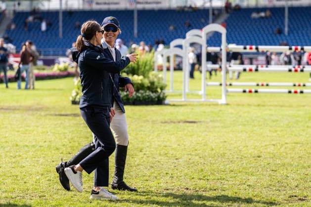 260822 Wilma McMahon and Emil Jönsson of Sweden ahead of a jumping competition for young riders on day 12 of the 2026 FEI World Championships on August 22, 2026 in Aachen. Photo: Emma Wallskog BILDBYRAN kod EW EW0698 ridsport equestrian rid-vm 2026 2026 fei world championships bbeng ridsport-vm hoppning jumping *** August 22, 2026: Wilma McMahon and Emil Jönsson of Sweden ahead of a show jumping competition for young riders on day 12 of the 2026 FEI World Championships, 2026 in Aachen. Photo by Emma Wallskog. BILDBYRAN code EW EW0698 equestrian sports 2026 World Championships 2026 FEI World Championships BBENG equestrian sports World Championships show jumping  Copyright: EMMAxWALLSKOG BB260822EW044