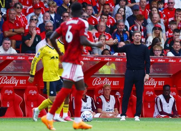 Nottingham Forest manager Oliver Glasner Nottingham Forest v Leeds United, Premier League Football, Football, City Ground, Nottingham, UK - 22 Aug 2026Nottingham City Ground United Kingdom EDITORIAL USE ONLY No use with unauthorised audio, video, data, fixture lists, club league logos or live services. Online in-match use limited to 120 images, no video emulation. No use in betting, games or single club league player publications.  Copyright: xMattxWest Shutterstockx 17111732ai