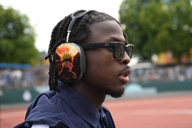 22.08.2026, xjhx, Fussball DFB Pokal 1.Runde, Eintracht Trier - RB Leipzig v.l. Platzbegehung vor dem Spiel Johan Bakayoko (RB Leipzig) Trier *** August 22, 2026, xjhx, Soccer DFB Cup 1st Round, Eintracht Trier vs. RB Leipzig – Pre-game field inspection: Johan Bakayoko, RB Leipzig, Trier