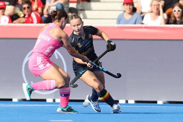 Belgium v Germany - FIH Women s Hockey World Cup WAVRE, BELGIUM - AUGUST 22 : Charlotte Englebert of Belgium in action pictured during the FIH Women s Hockey World Cup 2026 second phase group pool C match between Belgium and Germany pictured on August 22, 2026 in Wavre, Belgium, 22-08-26 Wavre Belgium  Copyright: xXpix
