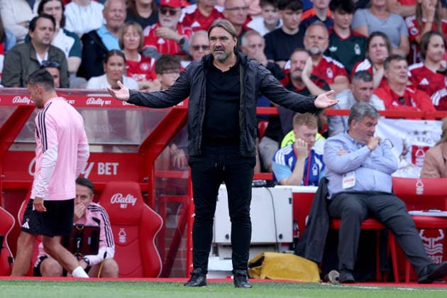 Nottingham Forest FC v Leeds United - Premier League 2026 27 Daniel Farke Manager of Leeds United on the side line during the Premier League match between Nottingham Forest and Leeds United at City Ground on August 22, 2026 in Nottingham, England. WARNING! This Photograph May Only Be Used For Newspaper And Or Magazine Editorial Purposes. May Not Be Used For Publications Involving 1 player, 1 Club Or 1 Competition Without Written Authorisation From Football DataCo Ltd. For Any Queries, Please Contact Football DataCo Ltd on +44 (0) 207 864 9121 Nottingham City Ground England United Kingdom Copyright: xAllstarxPicturexLibraryxLtdx