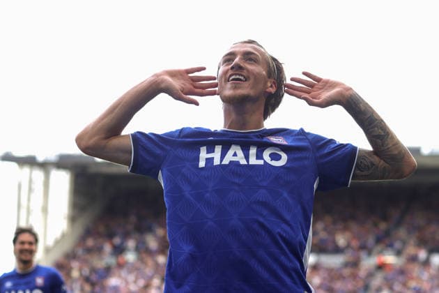 Ipswich Town v Sunderland 22 August 2026 Ipswich, Premier League Football - Ipswich Town v Sunderland - Jack Clarke of Ipswich Town celebrates after scoring his team™s winning goal - (Photo by Mark Leech). Ipswich UK *** Ipswich Town gegen Sunderland, 22. August 2026, Ipswich, Premier League, Fußball: Ipswich Town gegen Sunderland – Jack Clarke von Ipswich Town jubelt, nachdem er den Siegtreffer für seine Mannschaft erzielt hat. Foto: Mark Leech, Ipswich, Großbritannien  Copyright: xMarkxLeechxOffside