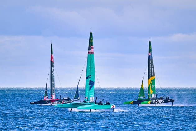 GER, Rockwool Garmany Sail Grand Prix, Sail GP, Sail GP Germany, Sassnitz, 22.-23.08.2026, Deutschland, NORTHSTAR - Sail GP TeaM - CANADA; Driver - Giles Scott, U.S. SAIL GP TEAM - United States; Driver - Taylor Canfield,, BONDS FLYING ROOS - Sail GP Team - Australia; Driver - Tom Slingsby, GER, Sail GP, Rockwool Germany Sail Grand Prix, Sassnitz, 22.-23.08.2026, Deutschland, Freitag, 22.08.2026, Renntag 1, *** GER, Rockwool Germany Sail Grand Prix, Sail GP, Sail GP Germany, Sassnitz, August 22–23, 2026, Germany, NORTHSTAR Sail GP Team Canada Driver Giles Scott, U.S. Sail GP Team United States Driver Taylor Canfield, BONDS FLYING ROOS Sail GP Team Australia Driver Tom Slingsby, GER, Sail GP, Rockwool Germany Sail Grand Prix, Sassnitz, August 22–23, 2026, Germany, Friday, August 22, 2026, Race Day 1, Copyright: xClaudiusxRauchx