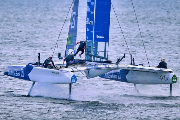 GER, Rockwool Garmany Sail Grand Prix, Sail GP, Sail GP Germany, Sassnitz, 22.-23.08.2026, Deutschland, GERMANY BY DEUTSCHE BANK - Sail GP Team - Germany; Driver - Erik Kosegarten-Heil, GER, Sail GP, Rockwool Germany Sail Grand Prix, Sassnitz, 22.-23.08.2026, Deutschland, Freitag, 22.08.2026, Renntag 1, *** GER, Rockwool Germany Sail Grand Prix, Sail GP, Sail GP Germany, Sassnitz, August 22–23, 2026, Germany, GERMANY BY DEUTSCHE BANK Sail GP Team Germany Driver Erik Kosegarten Heil, GER, Sail GP, Rockwool Germany Sail Grand Prix, Sassnitz, August 22–23, 2026, Germany, Friday, August 22, 2026, Race Day 1, Copyright: xClaudiusxRauchx