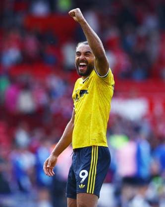 Dominic Calvert-Lewin of Leeds United celebrates at the end of the match Nottingham Forest v Leeds United, Premier League Football, Football, City Ground, Nottingham, UK - 22 Aug 2026Nottingham City Ground United Kingdom EDITORIAL USE ONLY No use with unauthorised audio, video, data, fixture lists, club league logos or live services. Online in-match use limited to 120 images, no video emulation. No use in betting, games or single club league player publications.  Copyright: xMattxWest Shutterstockx 17111732at
