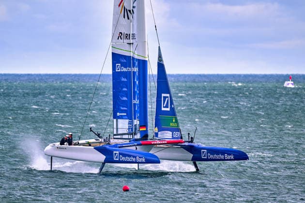GER, Rockwool Garmany Sail Grand Prix, Sail GP, Sail GP Germany, Sassnitz, 22.-23.08.2026, Deutschland, GERMANY BY DEUTSCHE BANK - Sail GP Team - Germany; Driver - Erik Kosegarten-Heil, GER, Sail GP, Rockwool Germany Sail Grand Prix, Sassnitz, 22.-23.08.2026, Deutschland, Freitag, 22.08.2026, Renntag 1, *** GER, Rockwool Germany Sail Grand Prix, Sail GP, Sail GP Germany, Sassnitz, August 22–23, 2026, Germany, GERMANY BY DEUTSCHE BANK Sail GP Team Germany Driver Erik Kosegarten Heil, GER, Sail GP, Rockwool Germany Sail Grand Prix, Sassnitz, August 22–23, 2026, Germany, Friday, August 22, 2026, Race Day 1, Copyright: xClaudiusxRauchx