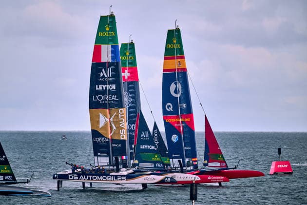 GER, Rockwool Garmany Sail Grand Prix, Sail GP, Sail GP Germany, Sassnitz, 22.-23.08.2026, Deutschland, LOS GALLOS - Sail GP Team - Spain; Driver - Diego Botin, DS AUTOMOBILES FRA - Sail GP Team - France; Driver - Quentin Delapierre, EXPLORA JOURNEYS SWISS - Sail GP Team - Switzerland; Driver - Sebastien Schneiter, GER, Sail GP, Rockwool Germany Sail Grand Prix, Sassnitz, 22.-23.08.2026, Deutschland, Freitag, 22.08.2026, Renntag 1, *** GER, Rockwool Germany Sail Grand Prix, Sail GP, Sail GP Germany, Sassnitz, August 22–23, 2026, Germany, LOS GALLOS Sail GP Team Spain Driver Diego Botin, DS AUTOMOBILES FRA Sail GP Team France Driver Quentin Delapierre, EXPLORA JOURNEYS SWISS Sail GP Team Switzerland Driver Sebastien Schneiter, GER, Sail GP, Rockwool Germany Sail Grand Prix, Sassnitz, August 22–23, 2026, Germany, Friday, August 22, 2026, Race Day 1, Copyright: xClaudiusxRauchx