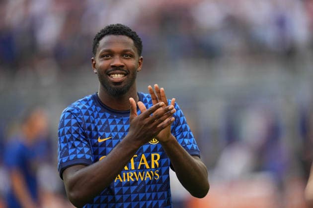 Inter Milan s Marcus Thuram during the Serie A soccer match between Fc Inter and Monza the San Siro Stadium in Milan, north Italy - August 21 , 2026. - Soccer  Copyright: xSpada LaPressex