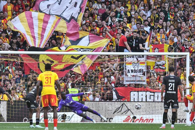 FOOTBALL : RC Lens vs AJ Auxerre - Ligue 1 - JournÃ e 1- 22 08 2026 But de Florian Thauvin (RC Lens) LensFrance  Copyright: xBaptistexAutissierx