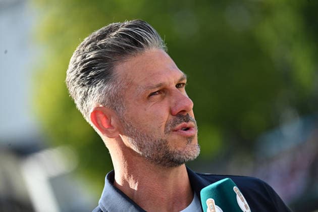 22.08.2026, xjhx, Fussball DFB Pokal 1.Runde, Eintracht Trier - RB Leipzig v.l. Trainer Coach Martin Demichelis (RB Leipzig) Trier *** August 22, 2026, xjhx, Soccer, DFB Cup, First Round, Eintracht Trier vs. RB Leipzig, Head Coach Martin Demichelis, RB Leipzig, Trier