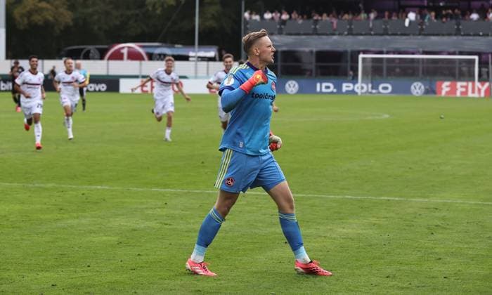 22.08.2026 - Fussball - Saison 2026 2027 - DFB Pokal Vereinspokal - 01. Runde: Viktoria Köln - 1. FC Nürnberg Nuernberg FCN ( Club ) - Sportfoto Zink DaMa - xdaxmax - regulations prohibit any use of photographs as image sequences and or quasi-video - Jubel Freude nach Spielende - Jan Reichert (1, 1. FC Nürnberg FCN ) jubelt Jubel nach gehaltenen Elfmeter im Elfmeterschießen - nach Sieg des FCN *** August 22, 2026 Soccer Season 2026–2027 DFB Cup Club Cup First Round Viktoria Cologne 1 FC Nuremberg Nuremberg FCN Club Sports Photo Zink DaMa xdaxmax Regulations prohibit any use of photographs as image sequences and or quasi-video celebrationsJubilation after the game ends Jan Reichert 1, 1 FC Nuremberg FCN celebrates Jubilation after saving a penalty kick in the penalty shootout following FCN’s victory