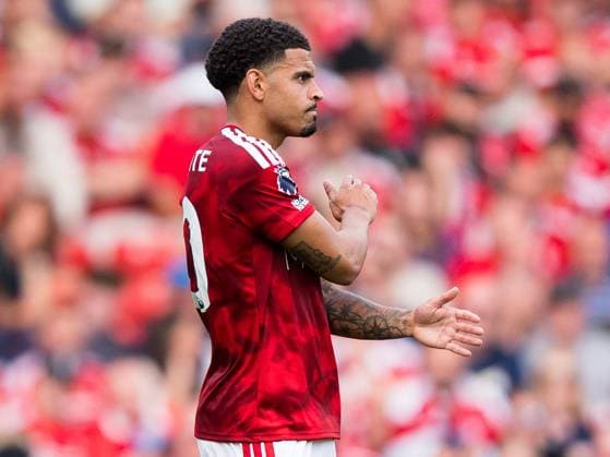 Morgan Gibbs-White of Nottingham Forest shows frustration after missing his free kick near the end of play Nottingham Forest v Leeds United, Premier League, Football, The City Ground, Nottingham, UK - 22 Aug 2026Nottingham The City Ground United Kingdom EDITORIAL USE ONLY No use with unauthorised audio, video, data, fixture lists, club league logos or live services. Online in-match use limited to 120 images, no video emulation. No use in betting, games or single club league player publications.  Copyright: xWiredxPhotos Shutterstockx 17112526by