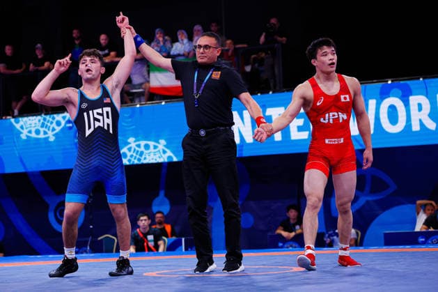 U20 World Championships 65kg FS - Bowen William Bassett (USA) df. Takuto Osedo (JPN) *** U20 World Championships, 65 kg Freestyle: Bowen William Bassett (USA) defeated Takuto Osedo (JPN) by decision Copyright: xKostadinxAndonovx