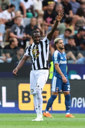 Ar Udine 22 08 2026 - campionato di calcio serie A Udinese-Como foto Andrea Rigano Image nella foto: esultanza gol Hassane Kamara 