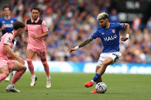 Ipswich Town v Sunderland 22 August 2026 Ipswich, Premier League Football - Ipswich Town v Sunderland - Julio Enciso of Ipswich Town - (Photo by Mark Leech). Ipswich UK *** Ipswich Town gegen Sunderland, 22. August 2026, Ipswich, Premier League, Fußball: Ipswich Town gegen Sunderland. Julio Enciso von Ipswich Town. Foto: Mark Leech, Ipswich, Großbritannien  Copyright: xMarkxLeechxOffside