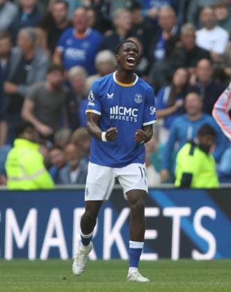 Premier League - Everton v Crystal Palace LIVERPOOL, ENGLAND, AUGUST 22: GOAL 2-0, Thierno Barry of Everton goal celebration during the Premier League match between Everton v Crystal Palace at Hill Dickinson Stadium, Liverpool on 22 August. (Photo by Daniel Weir) Liverpool Hill Dickinson Stadium United Kingdom Copyright: xDanielxWeir SportsxPressxPhotox Sportspressphoto_SPR212528