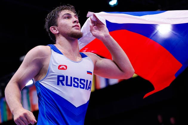 U20 World Championships 79kg FS - Ismail Khaniev (RUS) *** U20 World Championships, 79 kg Freestyle: Ismail Khaniev (RUS) Copyright: xKostadinxAndonovx