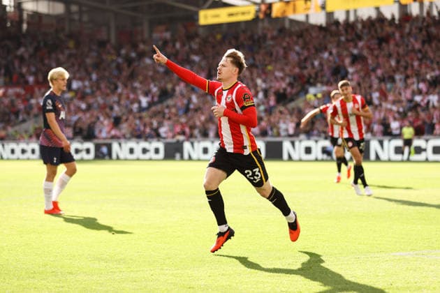 Brentford v Tottenham Hotspur 22 August 2026, London - Premier League Football - Brentford v Tottenham Hotspur - Keane Lewis-Potter of Brentford celebrates their first goal - Photo: Jacques Feeney Offside. London UK *** Brentford gegen Tottenham Hotspur, 22. August 2026, London, Premier League, Fußball: Brentford gegen Tottenham Hotspur – Keane Lewis Potter von Brentford feiert das erste Tor. Foto: Jacques Feeney, Offside, London, Großbritannien  Copyright: xJacquesxFeeneyx xOffsidexOffside