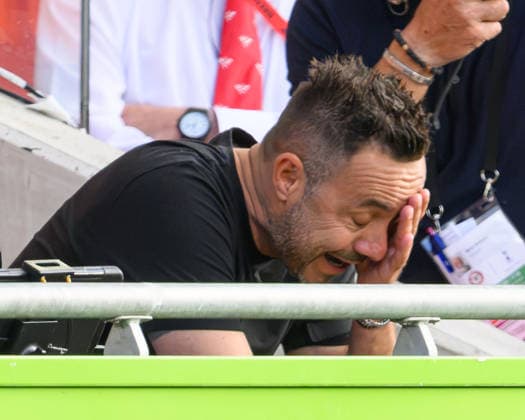 22 August 2026 - Brentford v Tottenham Hotspur - Premier League - GTech Stadium - London. Brentford v Tottenham Hotspur - Premier League - GTech Stadium - London. Tottenham Hotspur Manager Roberto de Zerbi. Picture : Mark Pain LONDON England  Copyright: xMarkxPainx