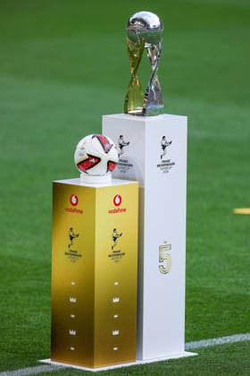 22.08.2026, Fußball, Borussia Dortmund - FC Bayern München, Signal Iduna Park, Saison 2026 2027: Pokal Siegerpokal Ehrenpreis Objekt Objekte Detail Nahaufnahme DFB regulations prohibit any use of photographs as image sequences and or quasi-video. Nordrhein-Westfalen Deutschland *** August 22, 2026, Soccer, Borussia Dortmund vs. FC Bayern Munich, Signal Iduna Park, 2026–2027 Season, Cup, Winner s Trophy, Honorary Award, Object(s), Detail, Close-up. DFB regulations prohibit any use of photographs as image sequences and or quasi-video. North Rhine-Westphalia, Germany