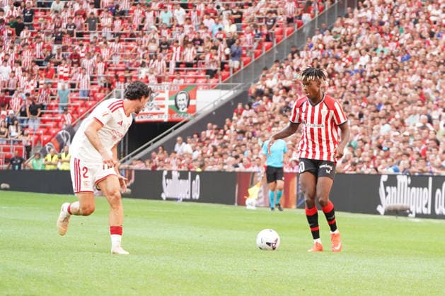 ESP: LaLiga EA Sports Athletic Bilbao v Sevilla FC Nico Williams of Athletic Bilbao during LaLiga EA Sports between Athletic Bilbao v Sevilla FC played at San Mames Stadium in Bilbao, on August 22, 2026 in Spain Spain Futbol *** ESP LaLiga EA Sports Athletic Bilbao vs. Sevilla FC: Nico Williams of Athletic Bilbao during the LaLiga EA Sports match between Athletic Bilbao and Sevilla FC, played at San Mames Stadium in Bilbao on August 22, 2026, in Spain. Spanish Soccer Copyright: xAgenciaxLOFx